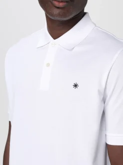 Polo in cotone con logo Manuel Ritz