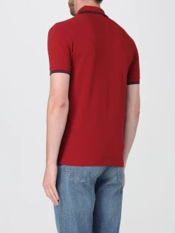 Polo in cotone con logo ricamato Fred Perry