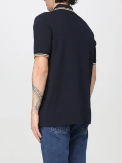 Polo in cotone con logo ricamato Fred Perry