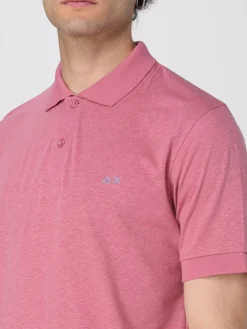 Polo in cotone con logo SUN68
