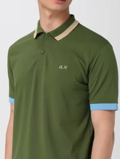 Polo in cotone con logo SUN68