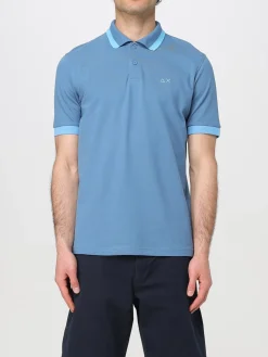 Polo in cotone con logo SUN68