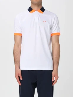 Polo in cotone con logo SUN68