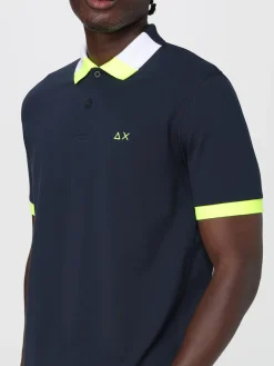 Polo in cotone con logo SUN68
