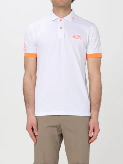 Polo in cotone con logo SUN68