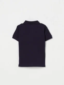 Polo in cotone con logo Teddy Moschino