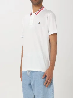 Polo in cotone con logo Vivienne Westwood