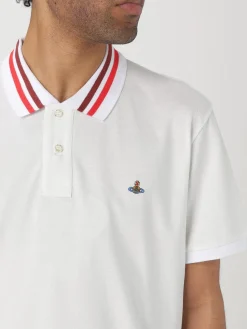 Polo in cotone con logo Vivienne Westwood