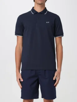 Polo in cotone con mini logo SUN68