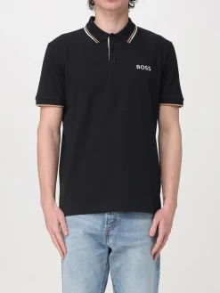 Polo in cotone con mini logo Hugo