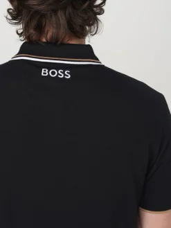 Polo in cotone con mini logo Hugo