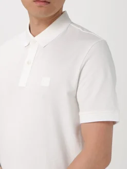 Polo in cotone con mini logo Boss