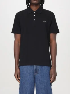 Polo in cotone con mini logo A.P.C.