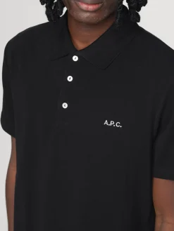 Polo in cotone con mini logo A.P.C.