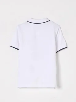 Polo in cotone con mini logo Boss