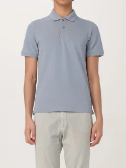 Polo in cotone con mini logo K-way