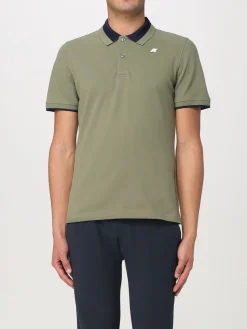 Polo in cotone con mini logo K-way