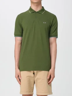 Polo in cotone con mini logo SUN68