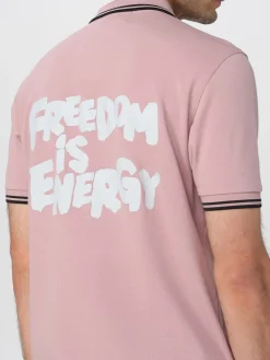 Polo in cotone con slogan Comme Des GarÇons Shirt