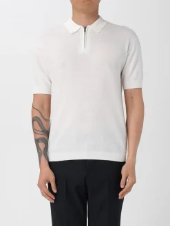 Polo in cotone e lino Armani Exchange