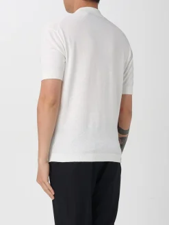 Polo in cotone e lino Armani Exchange