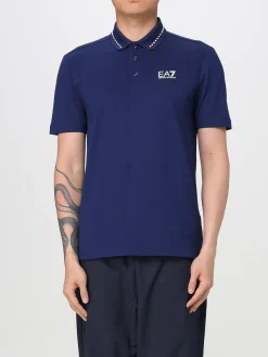 Polo in cotone Ea7 con logo