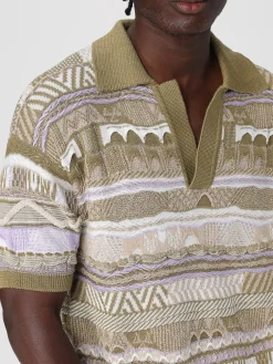 Polo in cotone jacquard multifilo Laneus