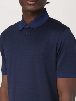 Polo in cotone logata Emporio Armani