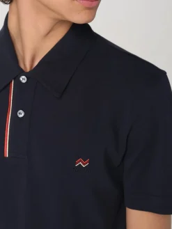 Polo in cotone Missoni con logo ricamato