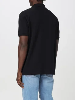 Polo in cotone organico con logo Ferrari