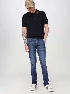 Polo in cotone Web Gucci