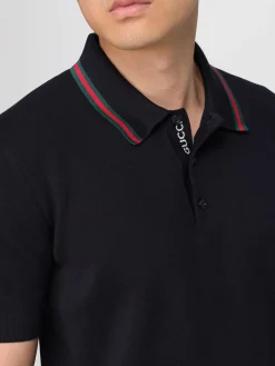Polo in cotone Web Gucci