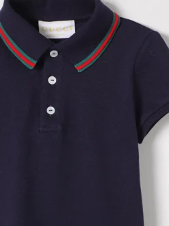 Polo in cotone Web Gucci
