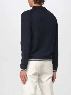 Polo in lana con zip Emporio Armani