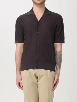 Polo in maglia di cotone e seta Paolo Pecora