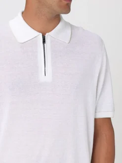 Polo in maglia di misto lino Boss