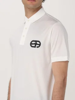 Polo in misto cotone con logo Emporio Armani