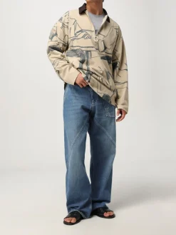 Polo JW Anderson in cotone stampato