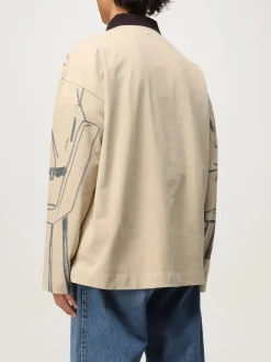 Polo JW Anderson in cotone stampato