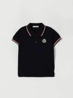 Polo Moncler in cotone stretch