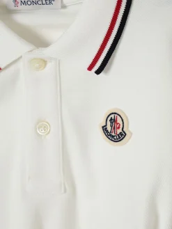 Polo Moncler in cotone stretch