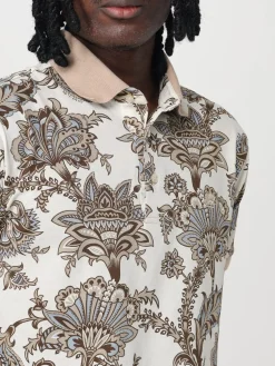 Polo Pegaso Etro in cotone paisley