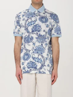 Polo Pegaso Etro in cotone paisley