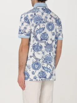 Polo Pegaso Etro in cotone paisley