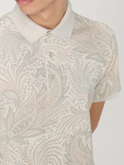 Polo Pegaso Etro in cotone Paisley