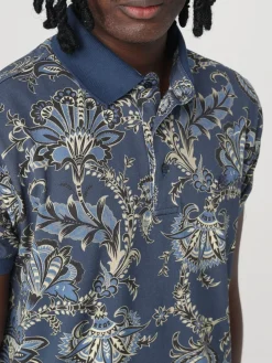 Polo Pegaso Etro in cotone paisley