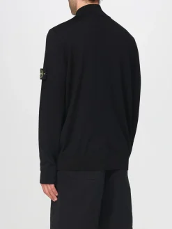 Polo Stone Island in lana con patch