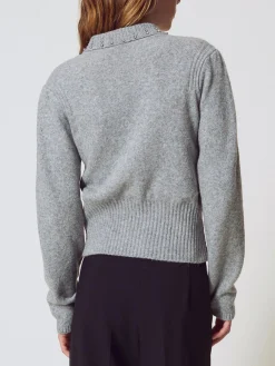 Polo Twinset Actitude in misto lana con strass