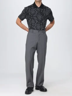 Polo Versace in cotone con Baroque Versace