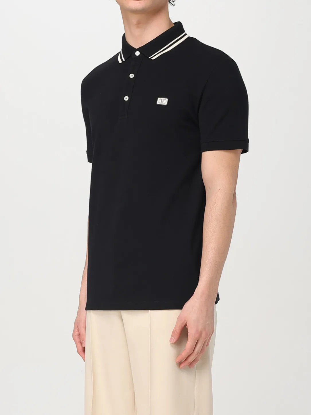 Polo VLogo Valentino in cotone